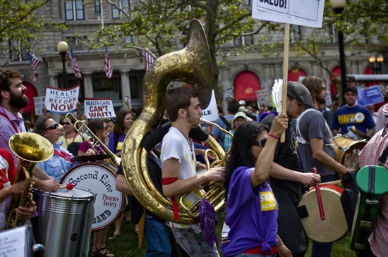 health care rally boston