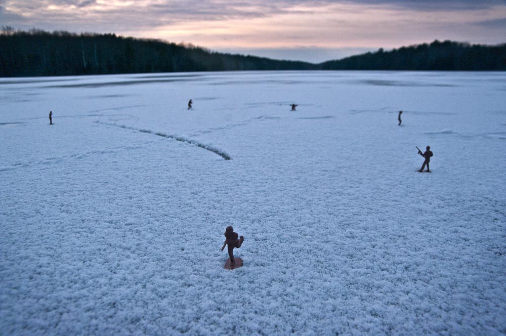 Maine Frozen Lake