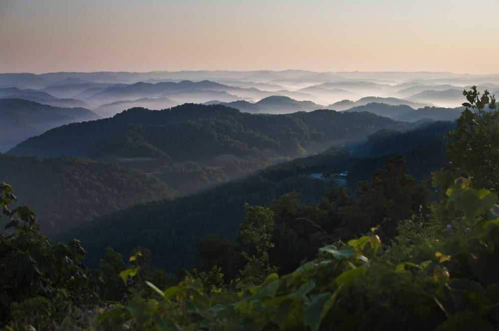 Sunrise from Pine Mountain, Kentucky