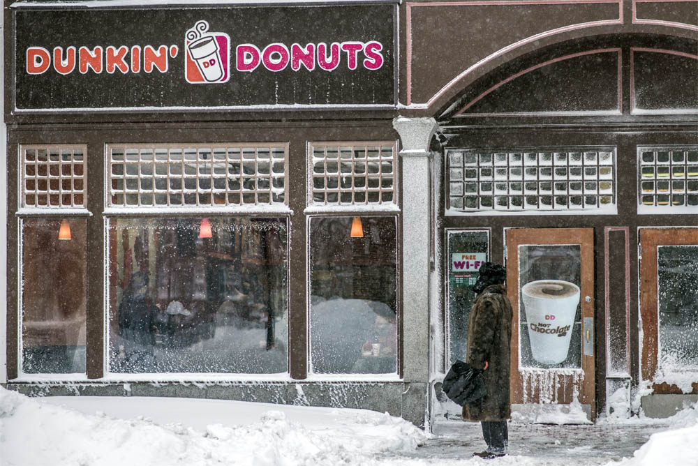 Dunkin Donuts on Massachusetts Avenue in Central Square Cambridge