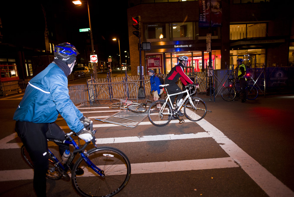Crash at the finish line