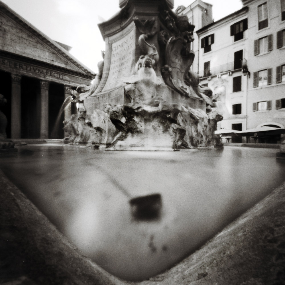Outside the Pantheon, Rome Pinhole