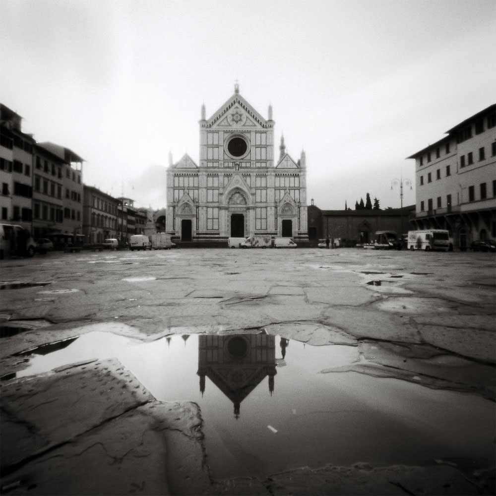 Piazza Santa Croce, Florence pinhole